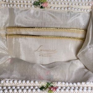 Lennox Beaded Cream Clutch